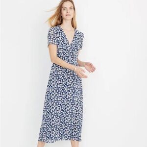 Madewell Blue Floral Dress